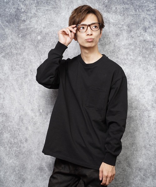 おしゃれスタ（オシャレスタ）の「ビッグシルエットクルーネックTシャツ(IR) オーバーサイズ メンズ レディース（Tシャツ/カットソー・メンズ・ホワイト/ベージュ/ブラック/パープル/パープル系その他/サックスブルー/サンドベージュ/グリーン/チャコールグレー・M/L/XL）」の16枚目の写真