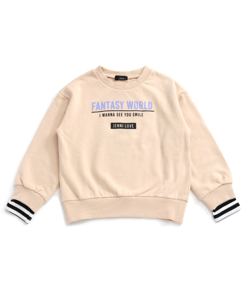 レイヤード スウェット トレーナー　色Lパープル　UNISEX　ZOZO レディースのスウェット（パープル/紫色系）ファッション通販