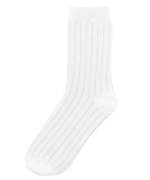 WEGO（ウィゴー）の「WEGO/キラキララインソックス（ソックス/靴下・レディース・ピンク/ホワイト/サックスブルー・FREE）」の2枚目の写真