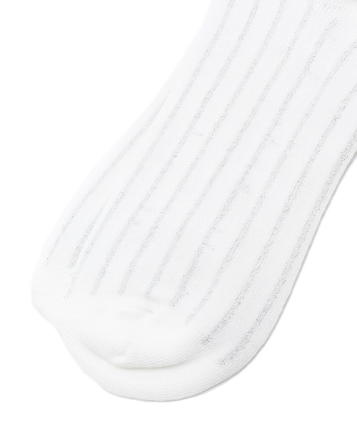 WEGO（ウィゴー）の「WEGO/キラキララインソックス（ソックス/靴下・レディース・ピンク/ホワイト/サックスブルー・FREE）」の4枚目の写真