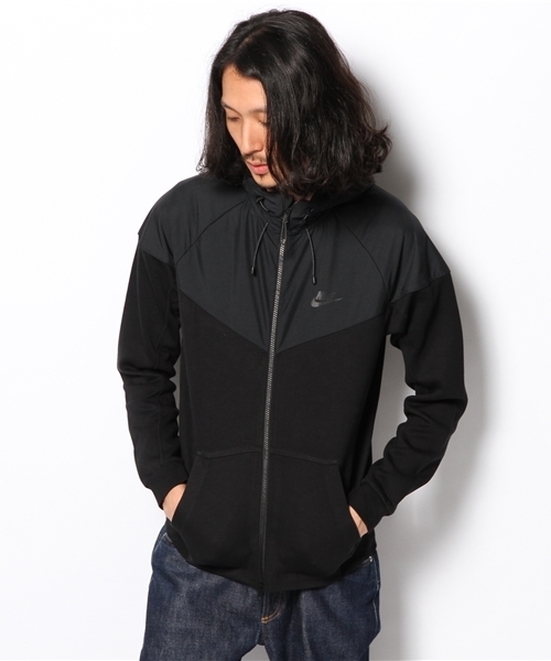 NIKE(ナイキ)の「NIKE TECH FLEECE 1.0 WINDRUNNER(スウェット・メンズ・ブラック/ネイビー/グレー・LARGE/MEDIUM/SMALL)」の2枚目の写真