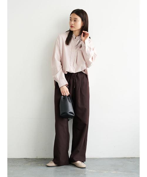 セール】スタンドカラーBIGシャツ【WEB限定】＊（シャツ