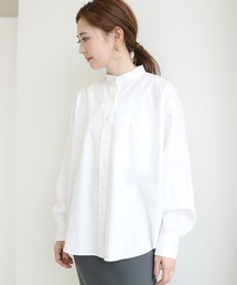 AMERICAN HOLIC | 【2020SS】スタンドカラーBIGシャツ【WEB限定】＊(シャツ/ブラウス)