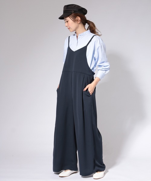 AMERICAN HOLIC（アメリカンホリック）の「スタンドカラーBIGシャツ【WEB限定】＊（シャツ/ブラウス・レディース・オフホワイト/ホワイト系その他7/ベージュ/ネイビー/サックスブルー/ブルー系その他7/ピンク/マルチ・M/L）」の12枚目の写真