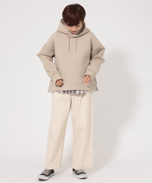 AMERICAN HOLIC（アメリカンホリック）の「スタンドカラーBIGシャツ【WEB限定】＊（シャツ/ブラウス・レディース・オフホワイト/ホワイト系その他7/ベージュ/ネイビー/サックスブルー/ブルー系その他7/ピンク/マルチ・M/L）」の13枚目の写真