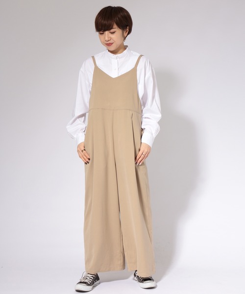 AMERICAN HOLIC（アメリカンホリック）の「スタンドカラーBIGシャツ【WEB限定】＊（シャツ/ブラウス・レディース・オフホワイト/ホワイト系その他7/ベージュ/ネイビー/サックスブルー/ブルー系その他7/ピンク/マルチ・M/L）」の14枚目の写真