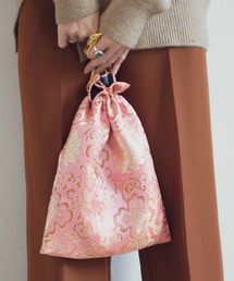 Aunt Marie's | AUNT MARIE'S ジャガード巾着チャイナバッグ(ハンドバッグ)