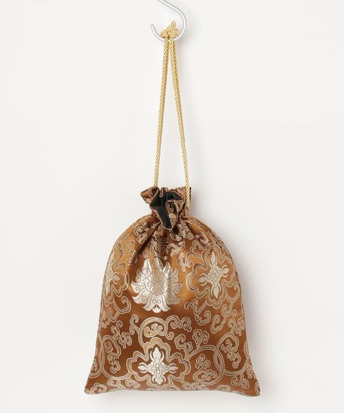 Aunt Marie's（アントマリーズ）の「ジャガード巾着チャイナバッグ/ AUNT MARIE'S（ハンドバッグ・レディース・ベージュ/パープル/ネイビー/ブラウン/レッド/カーキ/ピンク/イエロー/オレンジ/ブルー/グリーン・FREE）」の21枚目の写真