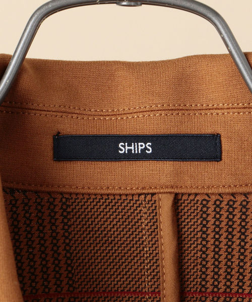 SHIPS(シップス)の「SC: ポンチ ダブルフェイス ウォッシャブル ジャケット(テーラードジャケット・メンズ・ネイビー/カーキ/ブルー・SMALL/LARGE/MEDIUM/X-LARGE)」の4枚目の写真