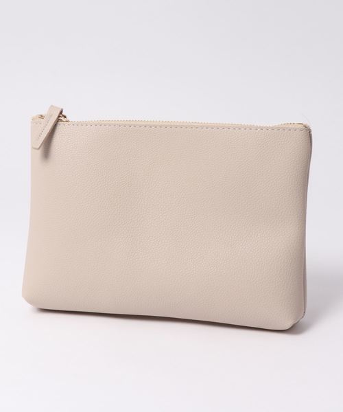DouDou（ドゥドゥ）の「【SS】ポーチ付バケツ型バッグ（ショルダーバッグ・レディース・ベージュ/グレイッシュベージュ/サックスブルー・FREE）」の7枚目の写真