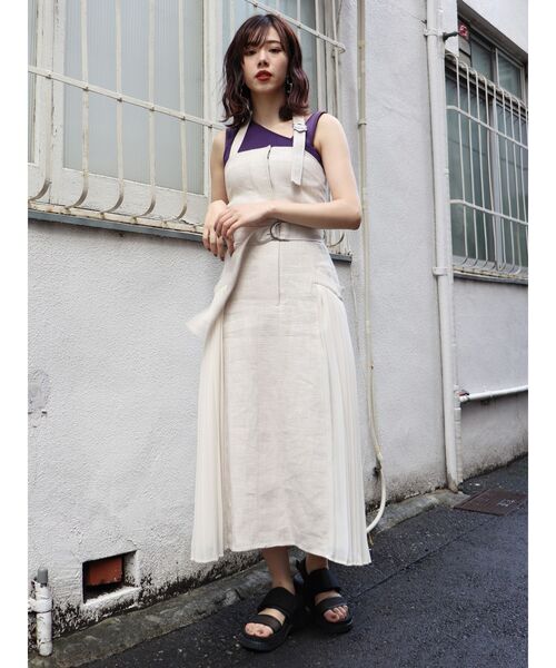 セール ホルターネックコルセットワンピース リネン シアー素材 ワンピース Murua ムルーア のファッション通販 Zozotown