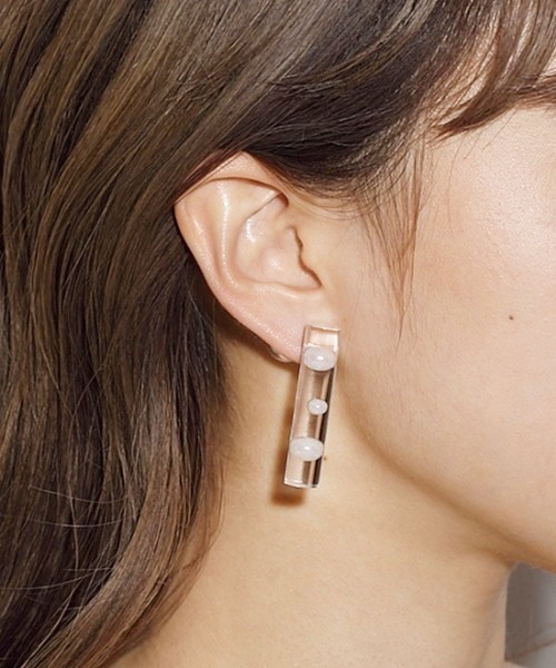 Casselini（キャセリーニ）の「Casselini（キャセリーニ）アクリル封入ピアス（ネックレス・レディース・ゴールド/その他2/その他7・FREE）」の8枚目の写真