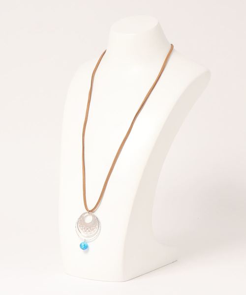 チャイハネ（チャイハネ）の「【チャイハネ】蓄光ほたる玉ラウンドフレームネックレス（ネックレス・レディース・パープル/オレンジ/ブルー/グリーン・FREE）」の10枚目の写真