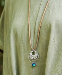 チャイハネ | 【チャイハネ】蓄光ほたる玉ラウンドフレームネックレス(ネックレス)