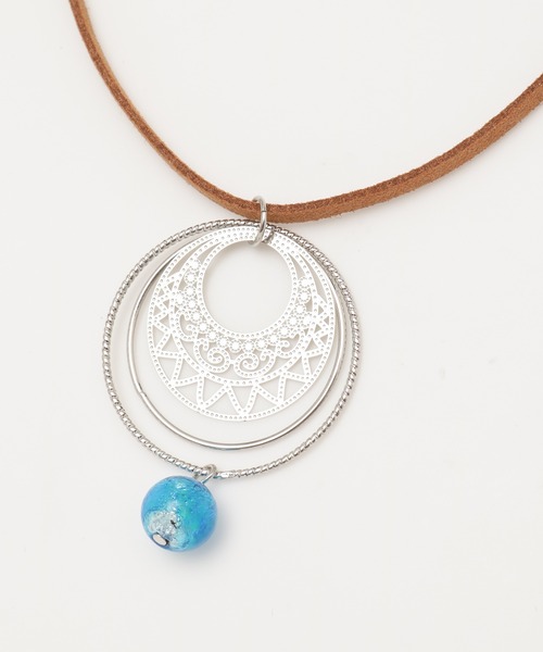 チャイハネ（チャイハネ）の「【チャイハネ】蓄光ほたる玉ラウンドフレームネックレス（ネックレス・レディース・パープル/オレンジ/ブルー/グリーン・FREE）」の17枚目の写真