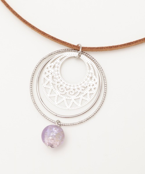 チャイハネ（チャイハネ）の「【チャイハネ】蓄光ほたる玉ラウンドフレームネックレス（ネックレス・レディース・パープル/オレンジ/ブルー/グリーン・FREE）」の15枚目の写真