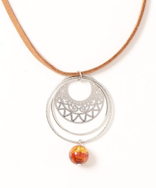 チャイハネ（チャイハネ）の「【チャイハネ】蓄光ほたる玉ラウンドフレームネックレス（ネックレス・レディース・パープル/オレンジ/ブルー/グリーン・FREE）」の14枚目の写真