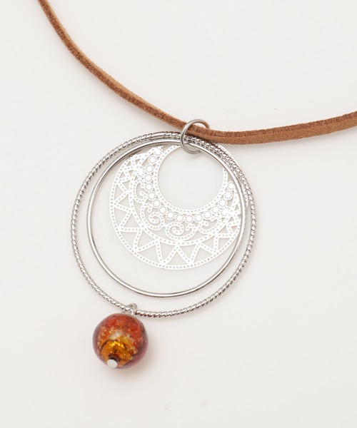 チャイハネ（チャイハネ）の「【チャイハネ】蓄光ほたる玉ラウンドフレームネックレス（ネックレス・レディース・パープル/オレンジ/ブルー/グリーン・FREE）」の13枚目の写真