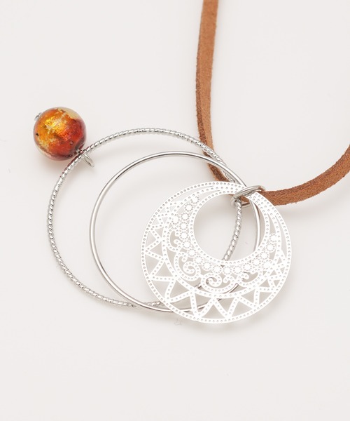 チャイハネ（チャイハネ）の「【チャイハネ】蓄光ほたる玉ラウンドフレームネックレス（ネックレス・レディース・パープル/オレンジ/ブルー/グリーン・FREE）」の12枚目の写真