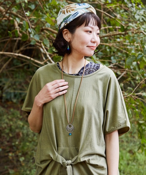 チャイハネ（チャイハネ）の「【チャイハネ】蓄光ほたる玉ラウンドフレームネックレス（ネックレス・レディース・パープル/オレンジ/ブルー/グリーン・FREE）」の7枚目の写真