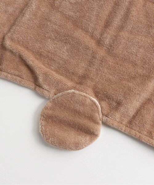 apres les cours（アプレレクール）の「■ベビーアニマルバスポンチョ（おくるみ・キッズ・アイボリー/ピンク/ベージュ・FREE）」の10枚目の写真