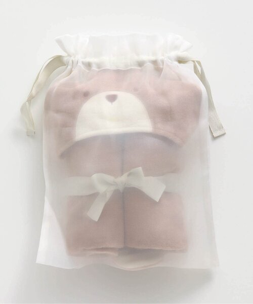 apres les cours（アプレレクール）の「■ベビーアニマルバスポンチョ（おくるみ・キッズ・アイボリー/ピンク/ベージュ・FREE）」の14枚目の写真