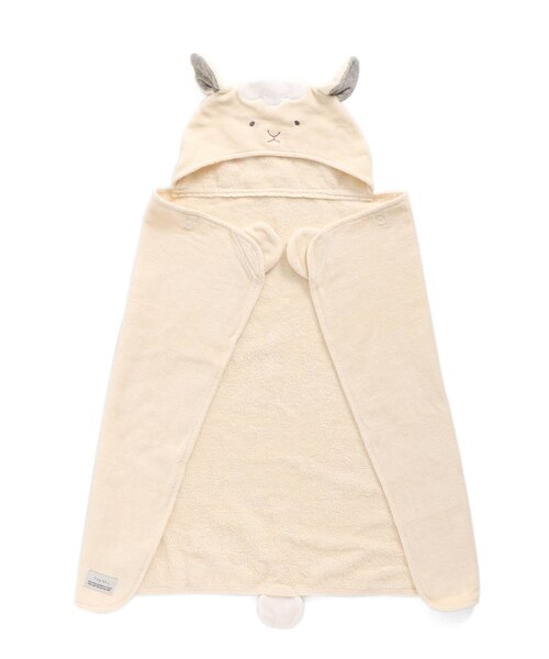 apres les cours（アプレレクール）の「■ベビーアニマルバスポンチョ（おくるみ・キッズ・アイボリー/ピンク/ベージュ・FREE）」の15枚目の写真