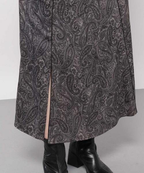 PAGEBOY（ページボーイ）の「ジャガードペイズリーセミフレアスカート（スカート・レディース・ブラック/ライラック・FREE）」の17枚目の写真