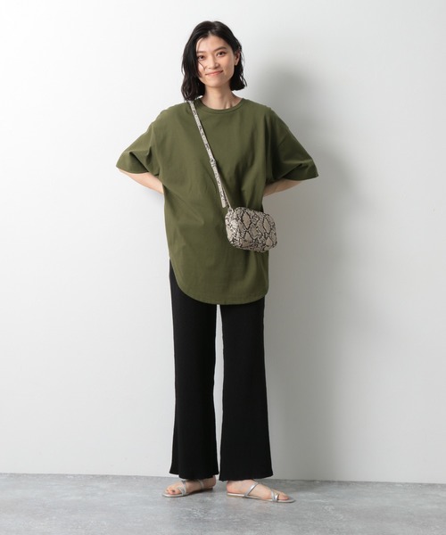 LAKOLE(ラコレ)の「コットンスラブチャンキーリブパンツ / LAKOLE(その他パンツ・レディース・ブラック/ライトベージュ/ブラウン系その他・SMALL/MEDIUM)」の4枚目の写真