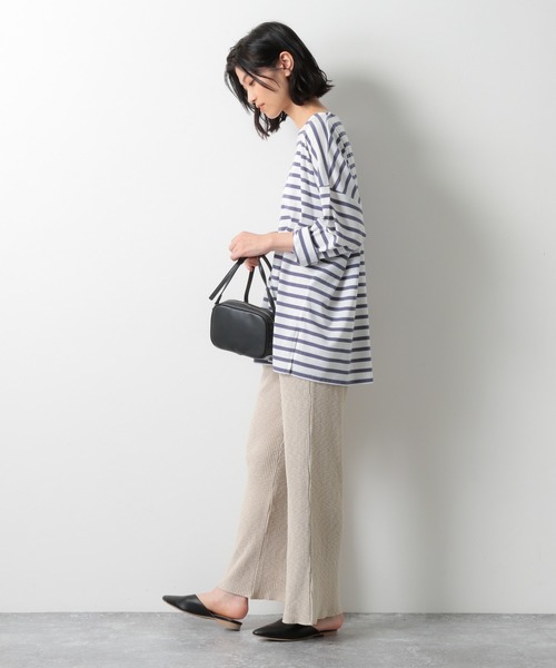 LAKOLE(ラコレ)の「コットンスラブチャンキーリブパンツ / LAKOLE(その他パンツ・レディース・ブラック/ライトベージュ/ブラウン系その他・SMALL/MEDIUM)」の7枚目の写真