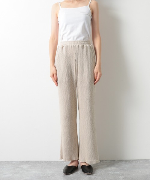 LAKOLE(ラコレ)の「コットンスラブチャンキーリブパンツ / LAKOLE(その他パンツ・レディース・ブラック/ライトベージュ/ブラウン系その他・SMALL/MEDIUM)」の10枚目の写真