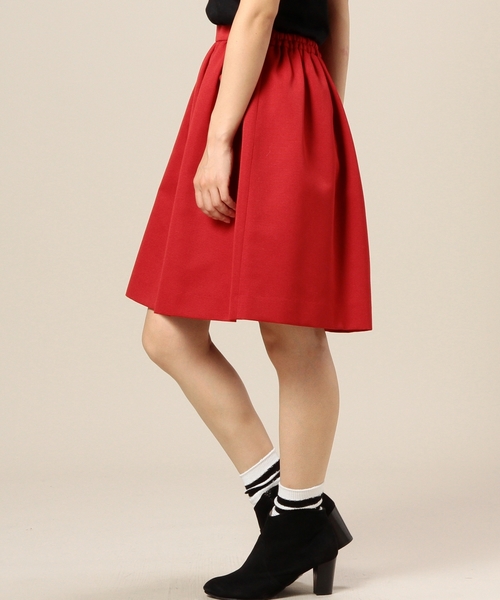 BEAUTY&YOUTH UNITED ARROWS（ビューティーアンドユースユナイテッドアローズ）の「BYSF グログランギャザータックフレアスカート◆（スカート・レディース・オフホワイト/レッド/ネイビー・フリー）」の9枚目の写真