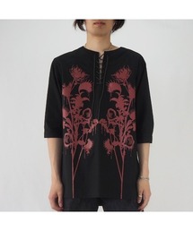 JIVELTA（ジベルタ）の「プルオーバーレースアップシャツ（シャツ/ブラウス）」