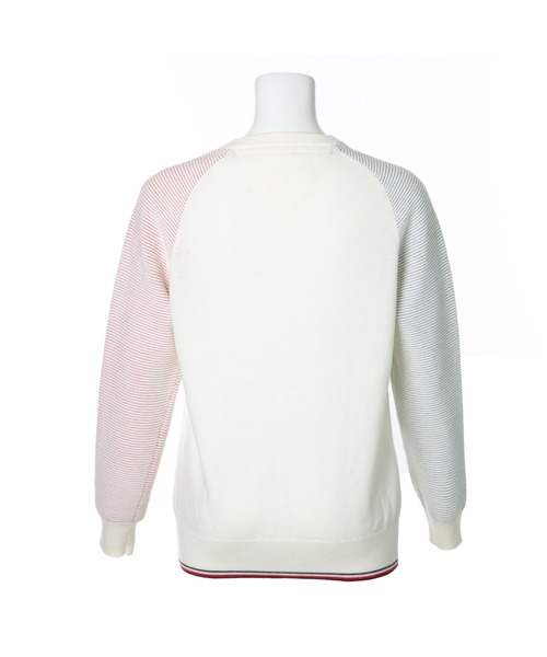 TOMMY HILFIGER GOLF（トミー ヒルフィガー ゴルフ）の「[トミー ヒルフィガー ゴルフ] レディース スポーティー クルーネックニット　（ニット/セーター・レディース・ホワイト/ブラック・LL/S）」の7枚目の写真