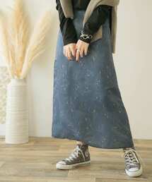 ITEMS URBANRESEARCH | フラワープリントロングスカート(スカート)