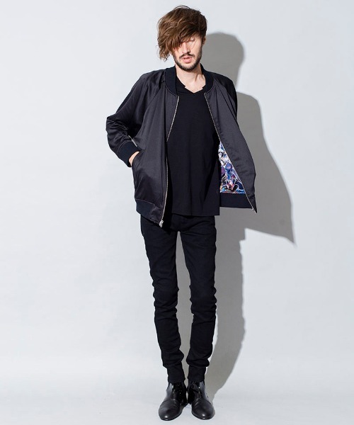 NO ID.(ノーアイディ)の「mj7722-リバーシブルステンドグラスBLZ ブルゾン(ブルゾン・メンズ・ブラック/カラフル・ONE SIZE)」の18枚目の写真