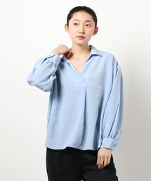 HONEYSUCKLE ROSE | 【HONEYSUCKLE ROSE】スキッパー長袖シャツ(シャツ/ブラウス)