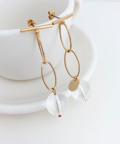 BROTHERHOOD（ブラザーフッド）の「【earyear】モダンエレガントピアス（ピアス（両耳用）・レディース・A/ゴールド/D/B/E/C/F・FREE）」の3枚目の写真