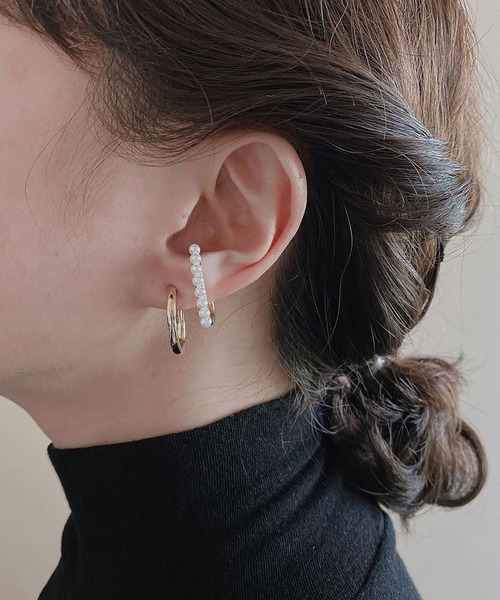 BROTHERHOOD（ブラザーフッド）の「【earyear】モダンエレガントピアス（ピアス（両耳用）・レディース・A/ゴールド/D/B/E/C/F・FREE）」の7枚目の写真