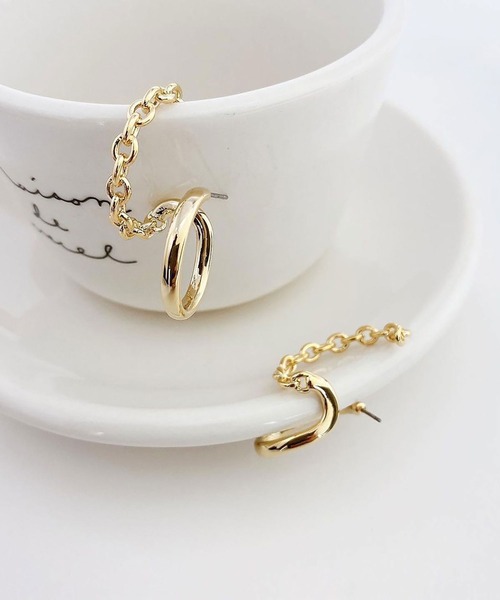 BROTHERHOOD（ブラザーフッド）の「【earyear】モダンエレガントピアス（ピアス（両耳用）・レディース・A/ゴールド/D/B/E/C/F・FREE）」の19枚目の写真