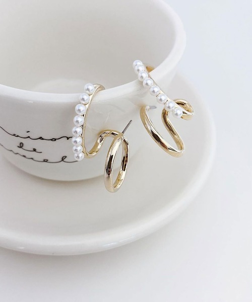 BROTHERHOOD（ブラザーフッド）の「【earyear】モダンエレガントピアス（ピアス（両耳用）・レディース・A/ゴールド/D/B/E/C/F・FREE）」の17枚目の写真