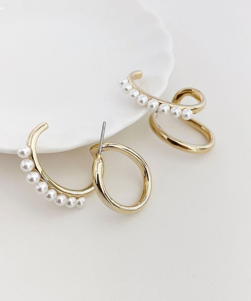 BROTHERHOOD（ブラザーフッド）の「【earyear】モダンエレガントピアス（ピアス（両耳用）・レディース・A/ゴールド/D/B/E/C/F・FREE）」の15枚目の写真