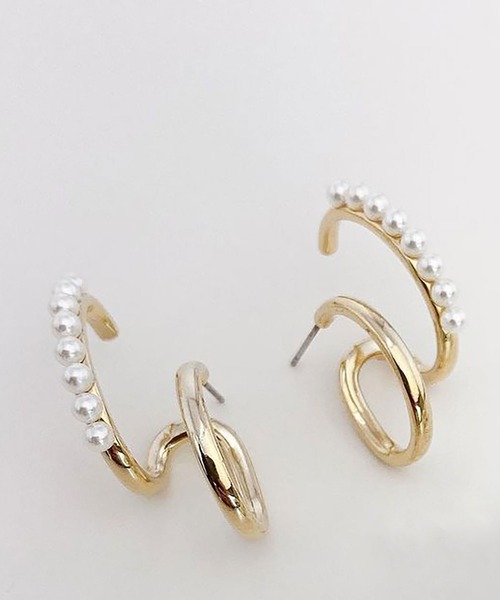 BROTHERHOOD（ブラザーフッド）の「【earyear】モダンエレガントピアス（ピアス（両耳用）・レディース・A/ゴールド/D/B/E/C/F・FREE）」の9枚目の写真