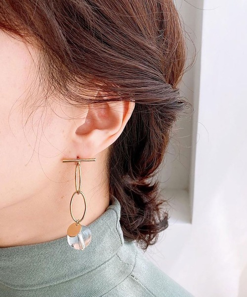 BROTHERHOOD（ブラザーフッド）の「【earyear】モダンエレガントピアス（ピアス（両耳用）・レディース・A/ゴールド/D/B/E/C/F・FREE）」の10枚目の写真