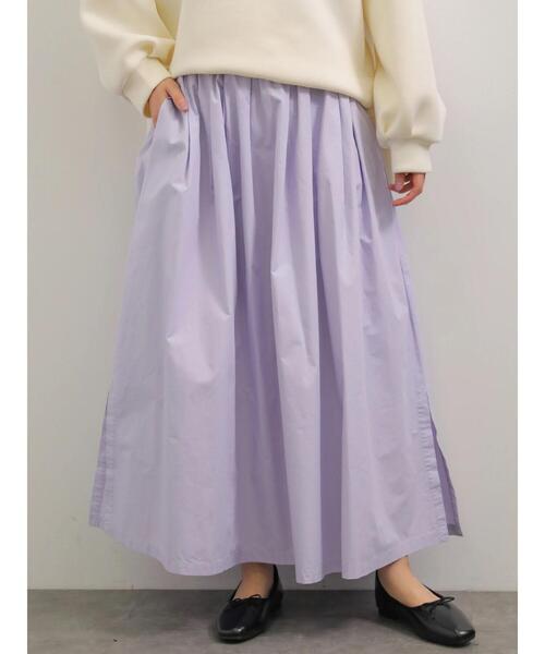 AMERICAN HOLIC(アメリカンホリック)の「サイドスリットタックフレアスカート *(スカート・レディース・イエロー/カーキ/ラベンダー/ホワイト系その他6・FREE)」の11枚目の写真