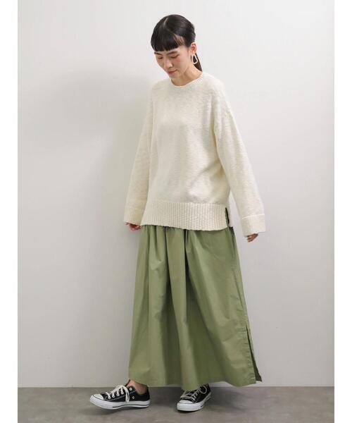 AMERICAN HOLIC(アメリカンホリック)の「サイドスリットタックフレアスカート *(スカート・レディース・イエロー/カーキ/ラベンダー/ホワイト系その他6・FREE)」の19枚目の写真