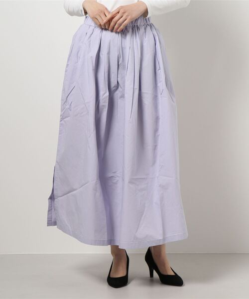 AMERICAN HOLIC(アメリカンホリック)の「サイドスリットタックフレアスカート *(スカート・レディース・イエロー/カーキ/ラベンダー/ホワイト系その他6・FREE)」の5枚目の写真