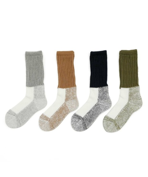 OBSCURE SOCKS(オブスキュア ソックス)の「OBSCURE SOCKS オブスキュアソックス AGAVE Men’s アガベ メンズ(ソックス/靴下・メンズ・カーキ/ネイビー/ブラウン/グレー・FREE)」の6枚目の写真