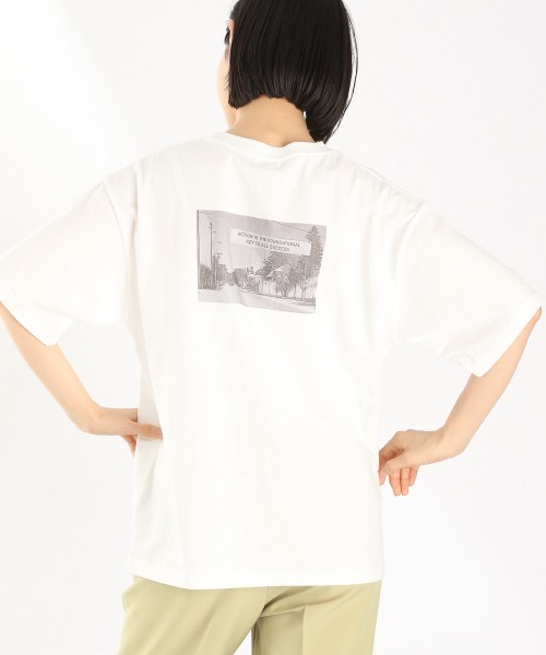 LOWRYS FARM（ローリーズファーム）の「フォトプリントＴＥＥＳＳ　938877（Tシャツ/カットソー・レディース・ホワイト/グレー/オフホワイト・FREE）」の22枚目の写真