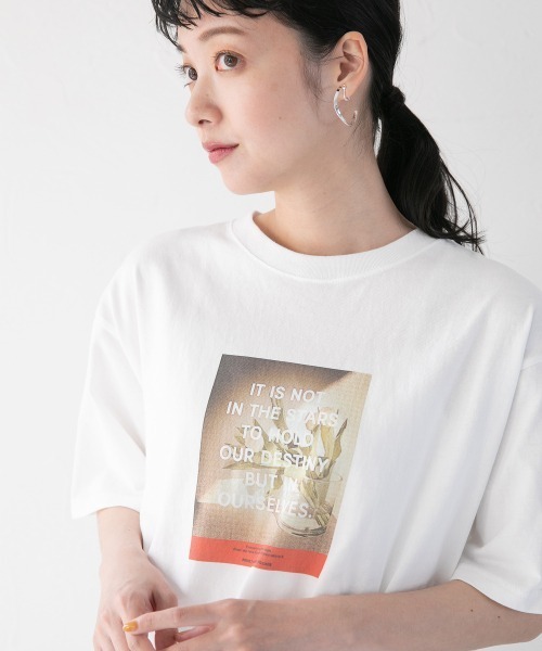 LOWRYS FARM（ローリーズファーム）の「フォトプリントＴＥＥＳＳ　938877（Tシャツ/カットソー・レディース・ホワイト/グレー/オフホワイト・FREE）」の18枚目の写真